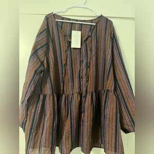 NWT Bloomchic Peplum Top